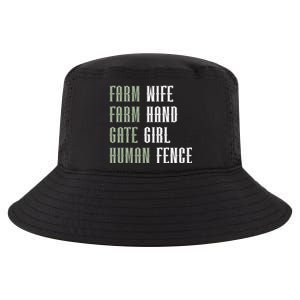 Farm Wife Farm Hand Gate Farmer Wife Of A Farmer Funny Gift Cool Comfort Performance Bucket Hat