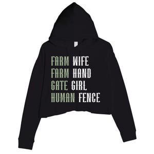 Farm Wife Farm Hand Gate Farmer Wife Of A Farmer Funny Gift Crop Fleece Hoodie