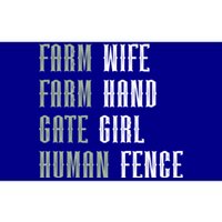 Farm Wife Farm Hand Gate Farmer Wife Of A Farmer Funny Gift Bumper Sticker