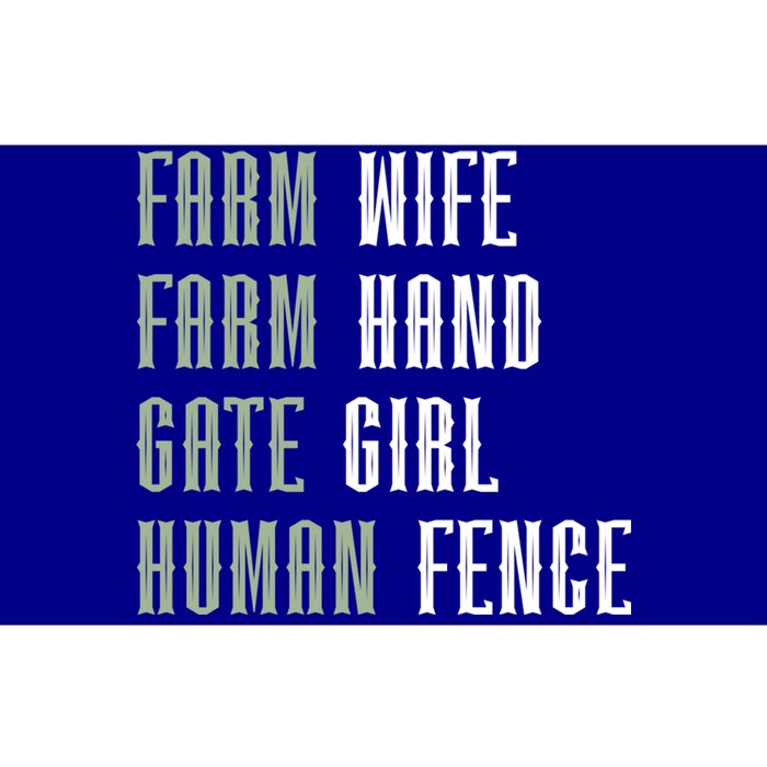 Farm Wife Farm Hand Gate Farmer Wife Of A Farmer Funny Gift Bumper Sticker