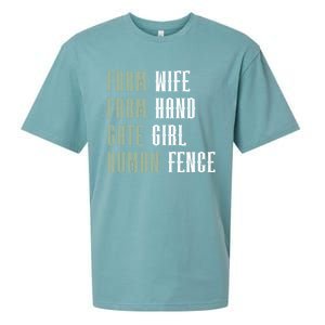 Farm Wife Farm Hand Gate Farmer Wife Of A Farmer Funny Gift Sueded Cloud Jersey T-Shirt