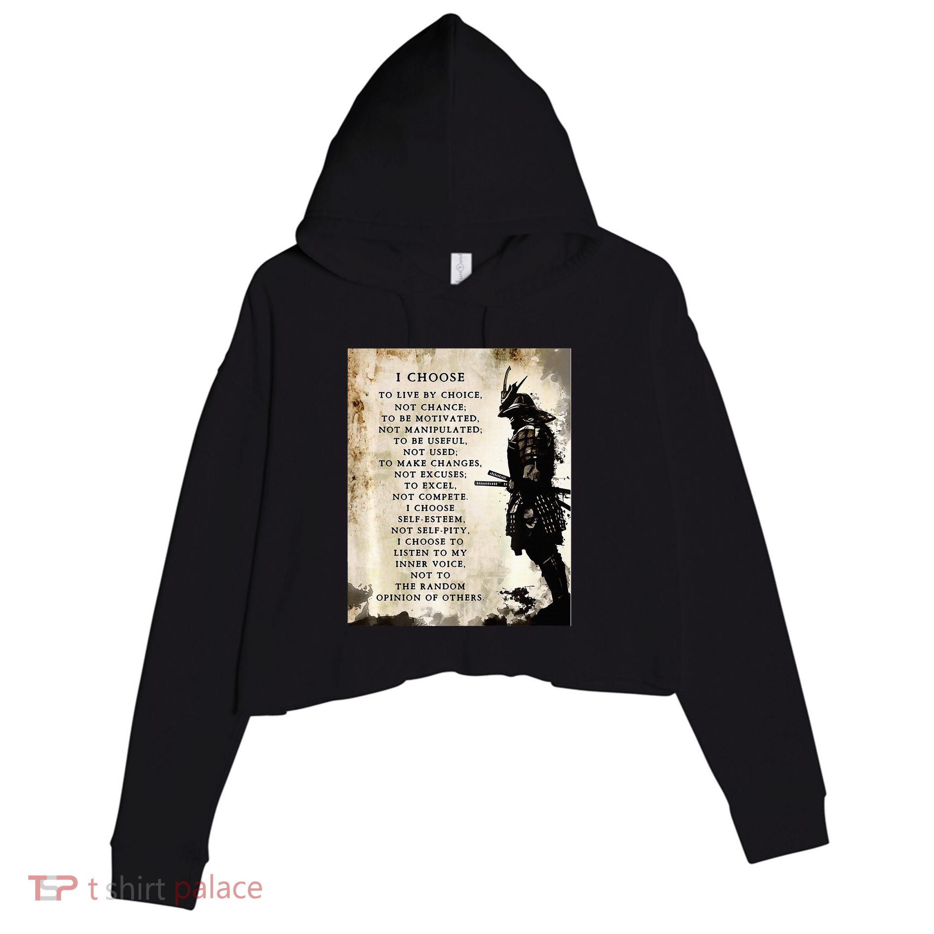 Fearless Warrior Crop Fleece Hoodie