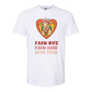 Farm Wife Farm Hand Same Thing, Funny Cow Tees Softstyle CVC T-Shirt