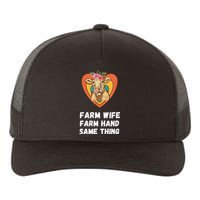 Farm Wife Farm Hand Same Thing, Funny Cow Tees Yupoong Adult 5-Panel Trucker Hat