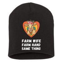 Farm Wife Farm Hand Same Thing, Funny Cow Tees Short Acrylic Beanie