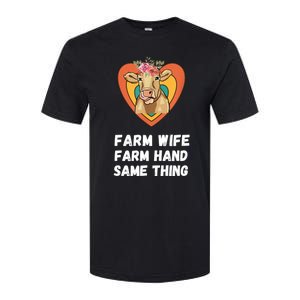 Farm Wife Farm Hand Same Thing, Funny Cow Tees Softstyle CVC T-Shirt