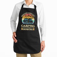 Funny Weekend Forecast Camping With A Chance Of Drinking Apron