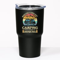 Funny Weekend Forecast Camping With A Chance Of Drinking Tumbler