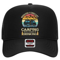 Funny Weekend Forecast Camping With A Chance Of Drinking Hat