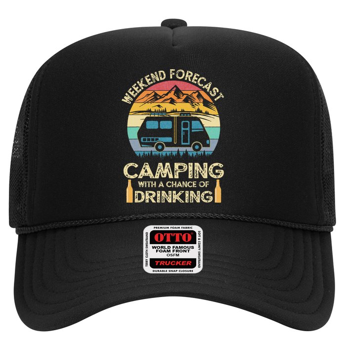 Funny Weekend Forecast Camping With A Chance Of Drinking Hat