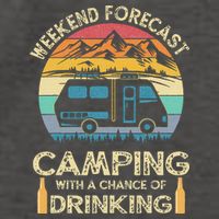 Funny Weekend Forecast Camping With A Chance Of Drinking Vector Backpack