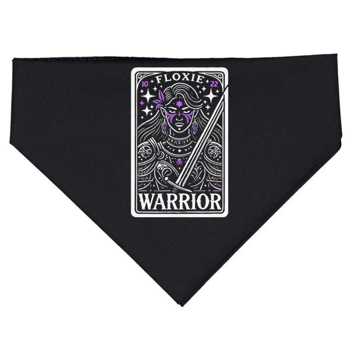 Floxie Warrior Fluoroquinolone Toxicity Awareness USA-Made Doggie Bandana