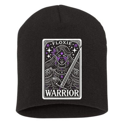 Floxie Warrior Fluoroquinolone Toxicity Awareness Short Acrylic Beanie