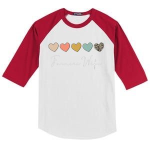 Farmers Wife Farmer Lover Wife Farming life Kids Colorblock Raglan Jersey