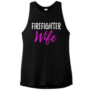 Firefighter Wife Funny Gift For Mother Or Wife Cool Gift Ladies PosiCharge Tri-Blend Wicking Tank