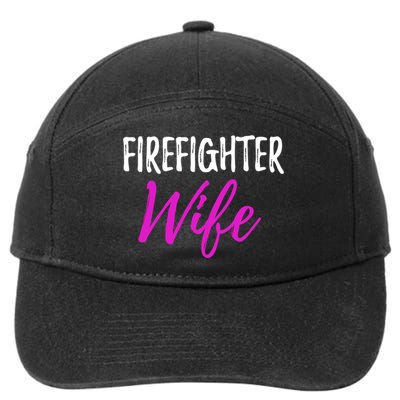 Firefighter Wife Funny Gift For Mother Or Wife Cool Gift 7-Panel Snapback Hat