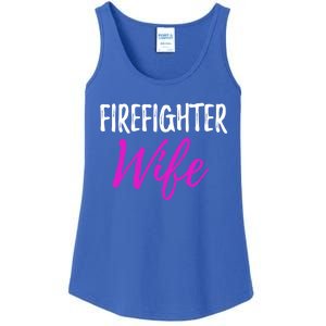 Firefighter Wife Funny Gift For Mother Or Wife Cool Gift Ladies Essential Tank