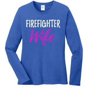 Firefighter Wife Funny Gift For Mother Or Wife Cool Gift Ladies Long Sleeve Shirt