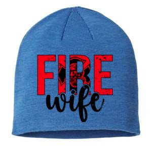 Fire Wife Firefighter Wife Of A Firefighter Fire Wife Gift Sustainable Beanie