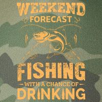 Funny Weekend Forcast Fishing With A Chance Of Drinking Legacy Tie Dye Trucker Hat