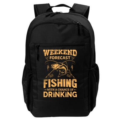 Funny Weekend Forcast Fishing With A Chance Of Drinking Backpack