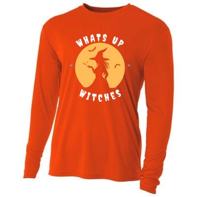 Funny Witches Funny WhatS Up Witches Up Witches Gift Cooling Performance Long Sleeve Crew