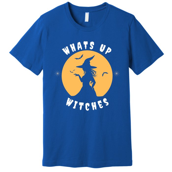 Funny Witches Funny WhatS Up Witches Up Witches Gift Premium T-Shirt