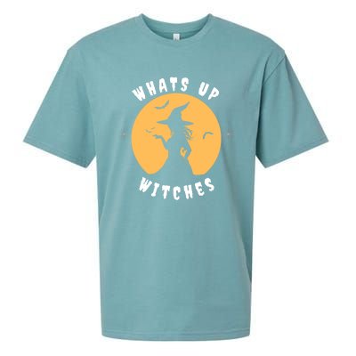 Funny Witches Funny WhatS Up Witches Up Witches Gift Sueded Cloud Jersey T-Shirt