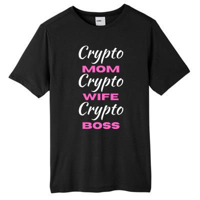 Funny Women, Funny Crypto Mom Wife Boss, Funny Woman Tee Tall Fusion ChromaSoft Performance T-Shirt