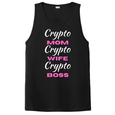 Funny Women, Funny Crypto Mom Wife Boss, Funny Woman Tee PosiCharge Competitor Tank