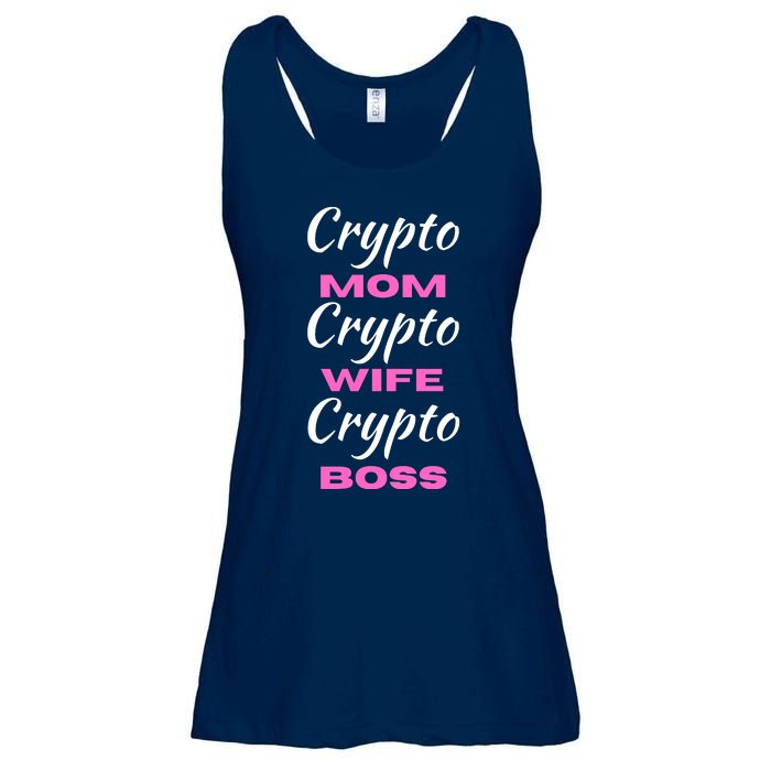 Funny Women, Funny Crypto Mom Wife Boss, Funny Woman Tee Ladies Essential Flowy Tank