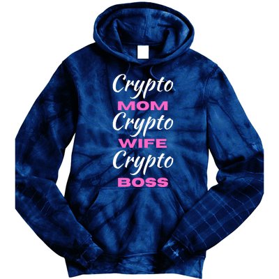 Funny Women, Funny Crypto Mom Wife Boss, Funny Woman Tee Tie Dye Hoodie