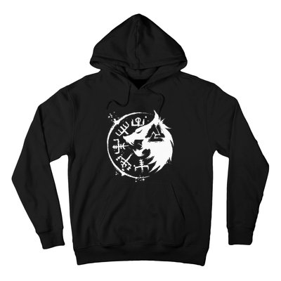 Fenrir Wolf Fenris Wolf Viking Vegvisir Valknut Hoodie