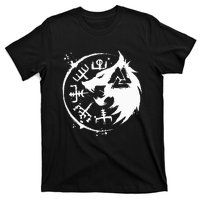 Fenrir Wolf Fenris Wolf Viking Vegvisir Valknut T-Shirt