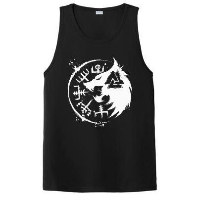 Fenrir Wolf Fenris Wolf Viking Vegvisir Valknut PosiCharge Competitor Tank