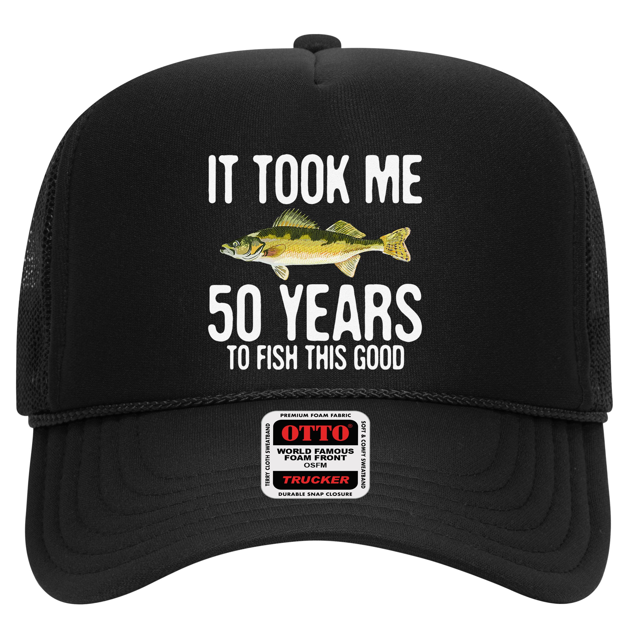 Funny Walleye Fishing 50th Birthday 50 Years To Fish Great Hat