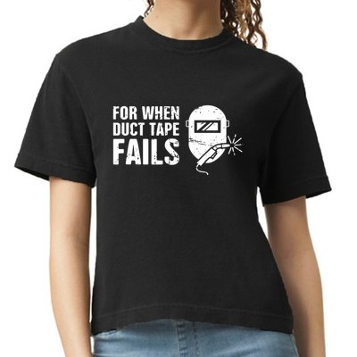 Funny Welder For When Duct Tape Fails Welding Premium Comfort Colors Boxy T-Shirt