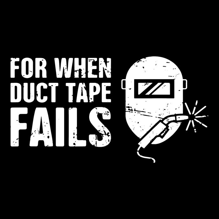 Funny Welder For When Duct Tape Fails Welding Premium 16 in Basic Backpack