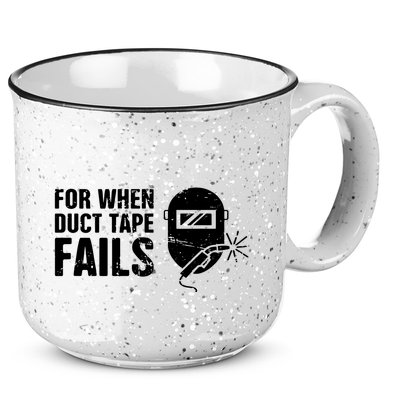 Funny Welder For When Duct Tape Fails Welding Premium 15oz Campfire Ceramic Mug