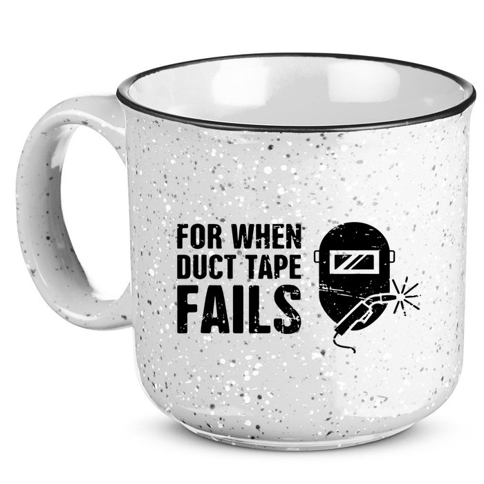 Funny Welder For When Duct Tape Fails Welding Premium 15oz Campfire Ceramic Mug