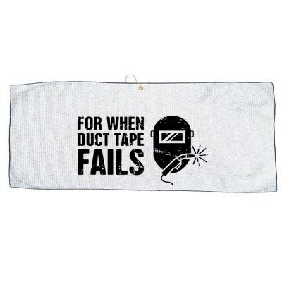 Funny Welder For When Duct Tape Fails Welding Premium Large Microfiber Waffle Golf Towel
