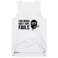 Funny Welder For When Duct Tape Fails Welding Premium Tank Top