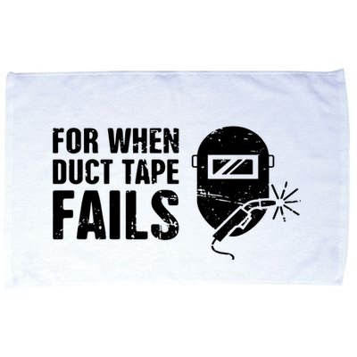 Funny Welder For When Duct Tape Fails Welding Premium Microfiber Hand Towel