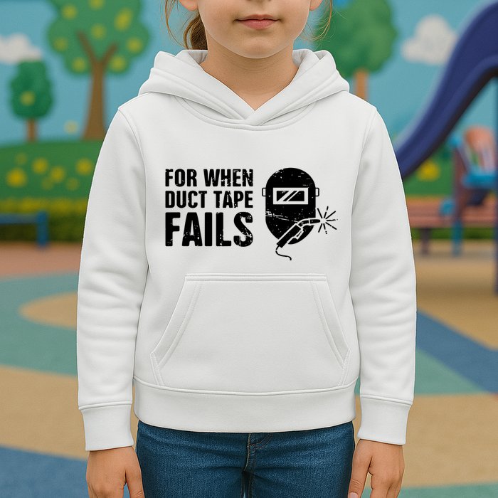 Funny Welder For When Duct Tape Fails Welding Premium Kids Hoodie
