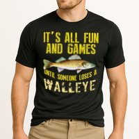 Funny Walleye Fishing Freshwater Fish Graphic Cooling Performance Crew T-Shirt