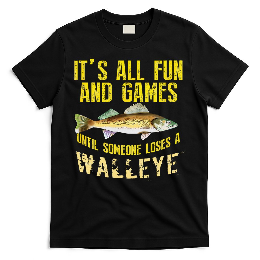 Funny Walleye Fishing Freshwater Fish Graphic T-Shirt