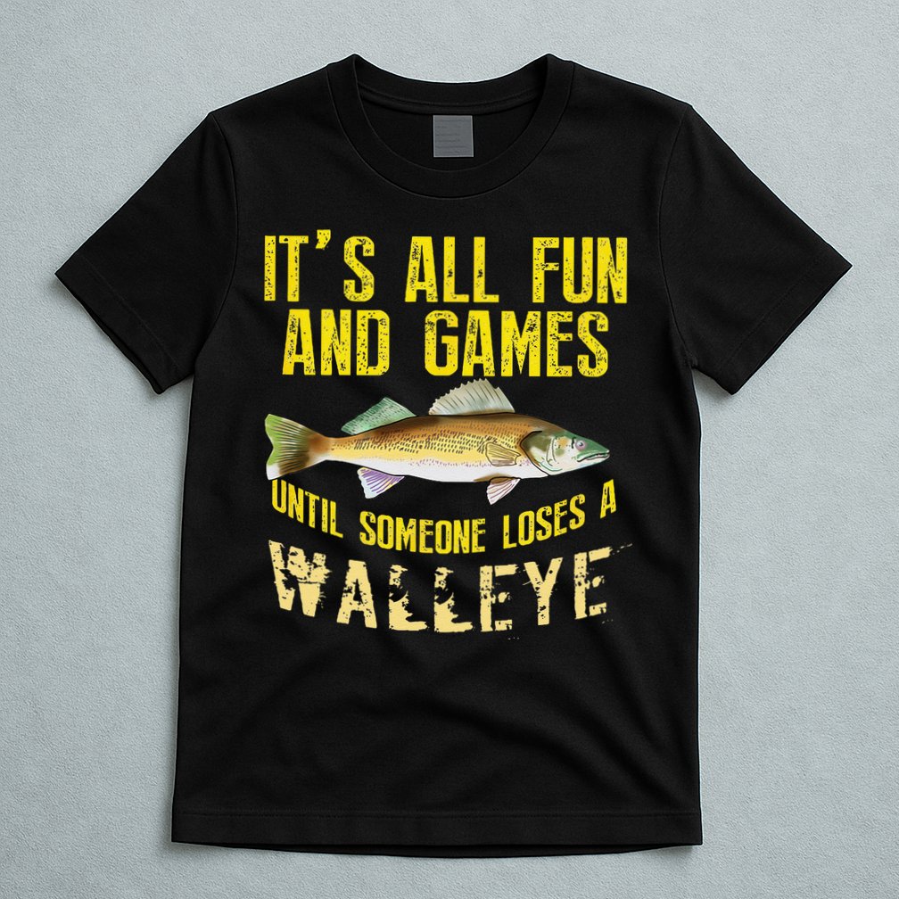 Funny Walleye Fishing Freshwater Fish Graphic T-Shirt