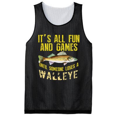 Funny Walleye Fishing Freshwater Fish Graphic Mesh Reversible Basketball Jersey Tank