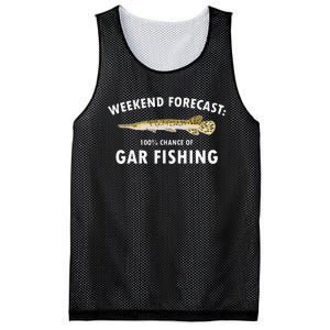 Funny Weekend Forecast Alligator Gar Fishing Mesh Reversible Basketball Jersey Tank