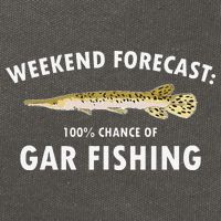 Funny Weekend Forecast Alligator Gar Fishing Cotton Canvas Backpack